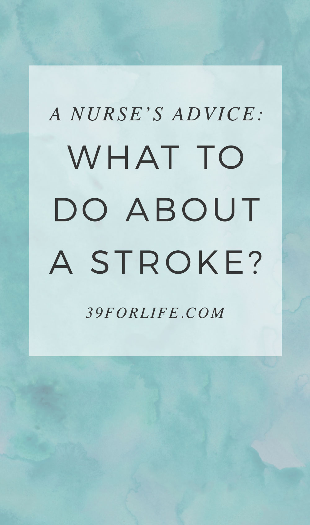 Strokes can be terrifying for seniors and family members. Here is the expert advice of a registered nurse on what to do about them and how to prevent!