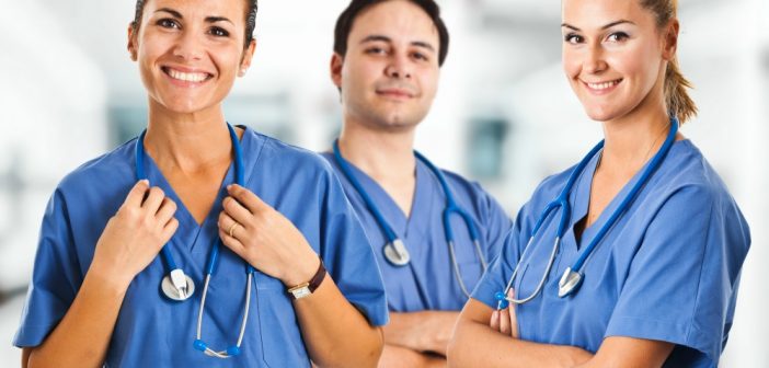 Nurses wearing Stethoscope