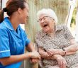 Senior Woman Talking With her Nurse